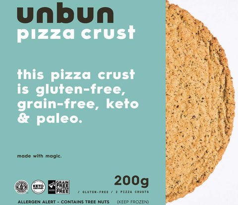 Pizza UNBUN - Farine d'amande boîte de 10 Croûtes||Pizza UNBUN - almond flour 10 Crusts box UNBUN